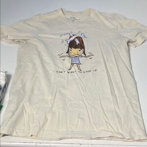 LACMA Medium Short Sleeve Tan I Don’t Want To Grow Up Graphic T Shirt